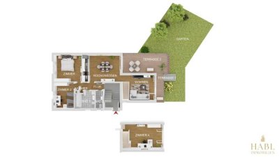 Habl Immobilien - 5-Zimmer Wohnung im EG mit Garten im PARKSIDE 18 - Erstbezug nach Kernsanierung