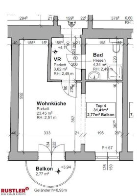 Wohnen im trendigen Lend in 1-Zimmerwohnung