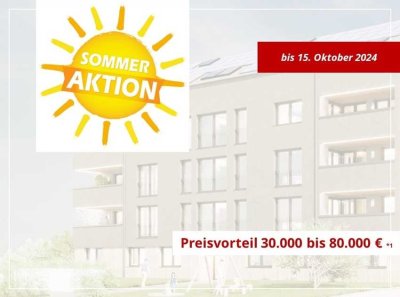 Eigennutzung oder Kapitalanlage für Ihre Altersvorsorge. Sommeraktion nutzen, plus 10% AfA KfW40 QNG