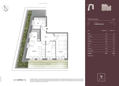 3 Zimmer Neubau-Erstbezug Dachterrassen-Wohnung von privat in Haar