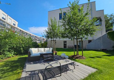 Exklusives Wohnen in moderner Architektur – Ihre Wohlfühloase mit Garten in der Stadt