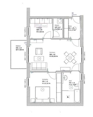 Fast wie neu: hochwertige 2-Zimmer-Wohnung mit Balkon und Einbauküche in Erding