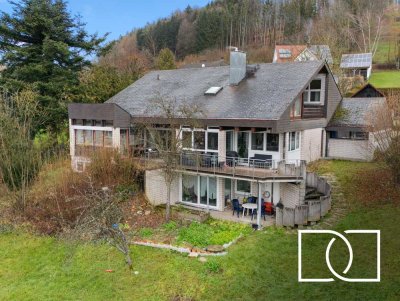 Traumhafter Blick! Architektenhaus mit ELW und luxuriöser Ausstattung in ruhiger Toplage