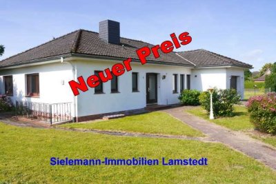 Bungalow mit ebenerdiger Wohnfläche, Südterrasse, Garage, Teilkeller,  Garten