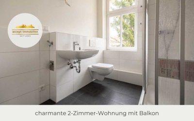 ** Attraktive Altbau-Wohnung in Wahren | Balkon | separate Küche | 2 Zimmer | saniert **