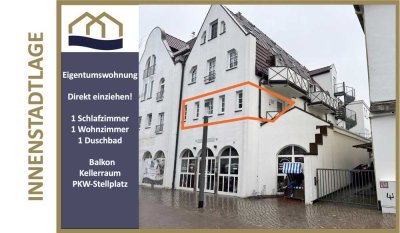 2 Zimmer Eigentumswohnung  in Vareler Innenstadt! Mit Balkon, Fahrstuhl und Tiefgaragenstellplatz