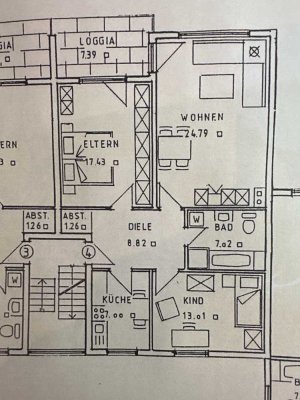 Schöne und gepflegte 3-Zimmer-Wohnung mit geh. Innenausstattung mit Balkon und EBK