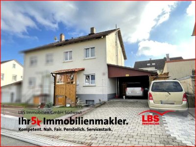 Doppelhaushälfte mit EBK, Sauna, Carport + Werkstatt