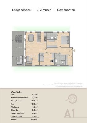 A1 - Traumhafte 3-Zimmer-Wohnung mit Garten und Seeblick in Bodman – Nur 2 Gehminuten vom Bodensee!