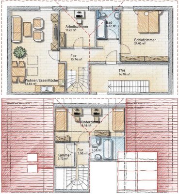 4-Raum Maisonettewohnung in Reichenwalde