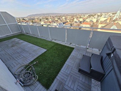 ++ ABSOLUTER FAMILIENTRAUM + FERNBLICK + Neubau + Klimaanlage + DAN Küche + 5 Zimmer, sonnige Dachgeschosswohnung im 9ten Stock + 2 Dachterrassen 52m²