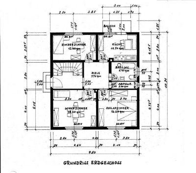 Exklusive 3-Zimmer-EG-Wohnung mit Einbauküche in Bensheim 740m zum Zentrum ruhige Lage großer Garten