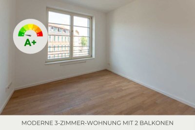 ** Moderne 3 Zimmer-Wohnung | 2 Balkone | hochwertiger Parkettboden | Offene Küche | Gäste-WC **