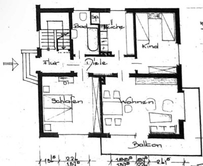 Schöne 3 Zimmer Wohnung in Niederkassel-Rheidt mit Balkon (!!befristet!!)