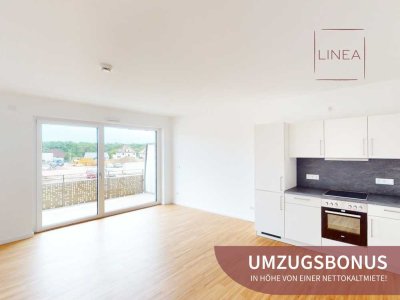 Jetzt UMZUGSBONUNS erhalten und im LINEA wohnen!
Helle 3-Zimmer-Wohnung mit Einbauküche und Duschbad