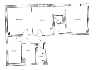 Günstige, frisch renovierte 4-Zimmer-Wohnung, Einbauküche und PKW Stellplatz möglich