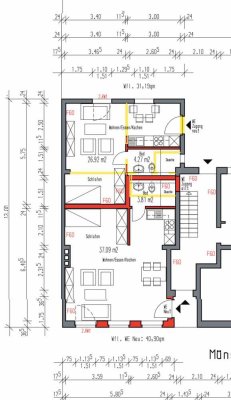 Erstbezug Teilmöblierte traumschöne 1,5-Zimmer-Wohnung mit EBK