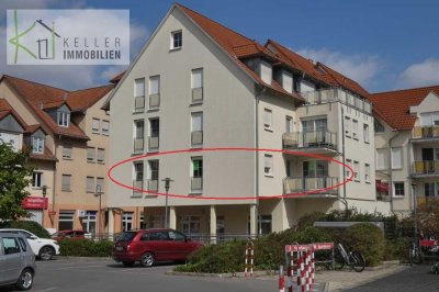 Sonnige, zentral gelegene 2-R-Whg. im 1. OG - mit Balkon und Tiefgarage