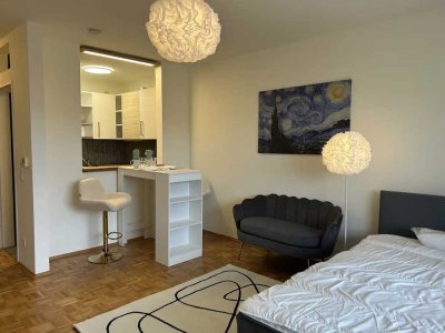 Premium voll möblierte 1-Zimmer-Wohnung in Bonn-Auerberg inklusive Tiefgaragenstellplatz