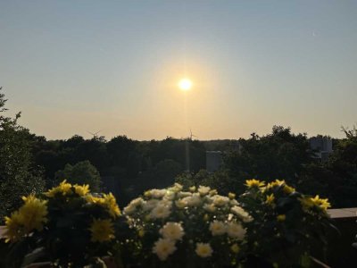 Lichtdurchflutete Vier-Zimmer-Wohnung mit herrlichem Blick ins Grüne