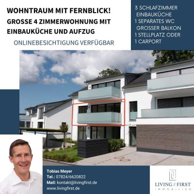 Wohntraum mit Fernblick! 4 Zimmerwohnung mit Aufzug im Erstbezug