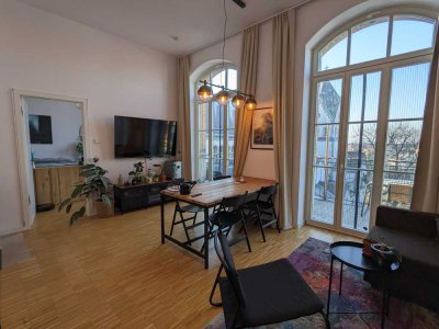 NUR ZWISCHENMIETE (JAN, FEB & MÄRZ) - Stilvolle 1-Zimmer-Loft-Wohnung mit EBK in Leipzig