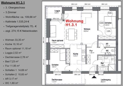 H.1.3.1 | Großzügige Neubauwohnung | Klimaschutzsiedlung | Haltern am See