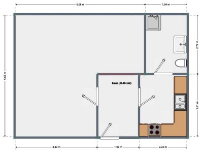 Schöne 1-Zimmer-Dachgeschosswohnung