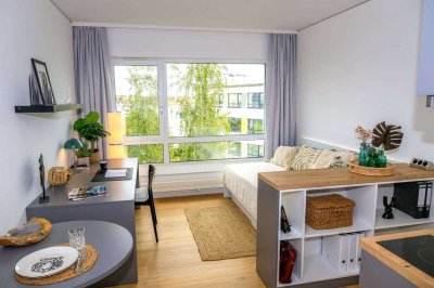 DIE ZIMMEREI | Modernes möbliertes 1-Zimmer-Apartment nahe Campus Riedberg | Bigger Bude