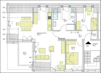 Attraktive 3-Zimmer-Dachgeschosswohnung mit geh. Innenausstattung mit Balkon und EBK in Breitenbrunn