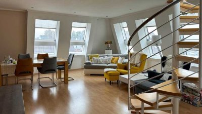 Penthouse-Wohnung mit großer Dachterrasse und traumhaftem Blick über das Ittertal!