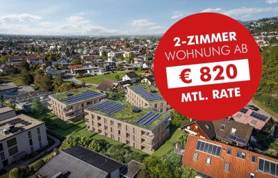 Klar aufgeteilte 2-Zimmer Gartenwohnung (Top A02)