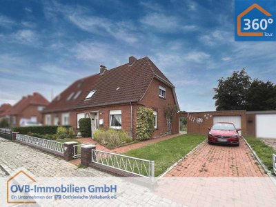 Doppelhaushälfte mit Garage und Garten in Hinte