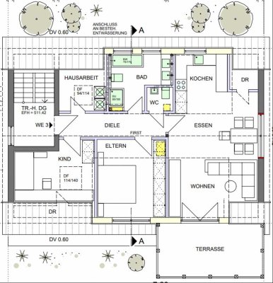 Stilvolle, neuwertige 3-Raum-Dachgeschosswohnung mit geh. Innenausstattung mit EBK in Laupheim