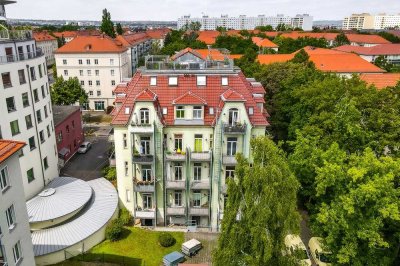 Sanierte 4-Raum-ETW in Jugendstil-Villa mit elegantem Altbauflair zwischen Uni-Viertel + Innenstadt!