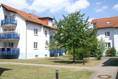 Merseburg/Meuschau: Tolle, ruhige 1-Zi.-Wohnung mit Balkon und EBK