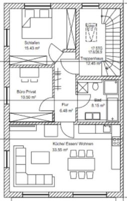 Schöne 3-Zimmer-Wohnung in Kirchberg