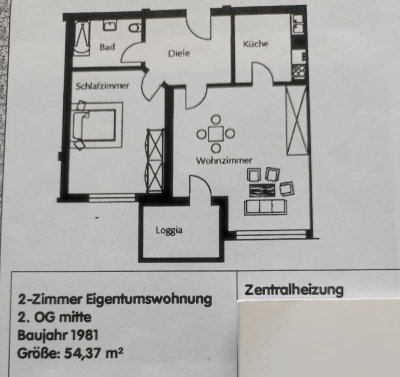 Geschmackvolle 2-Raum-Wohnung mit Balkon und EBK in Neuburg an der Donau