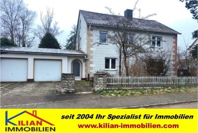 KILIAN IMMOBILIEN!  EFH MIT 195 M² + 7 ZIMMERN + MIT 998 M³ GRUND  IN PLEINFELD!  KELLER * 2 GARAGEN