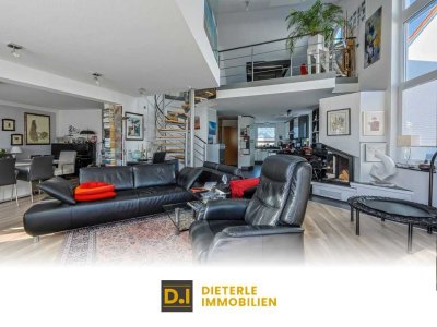 Stylische und großzügig geschnittene Maisonette-Wohnung mit Galerie und großer Terrasse