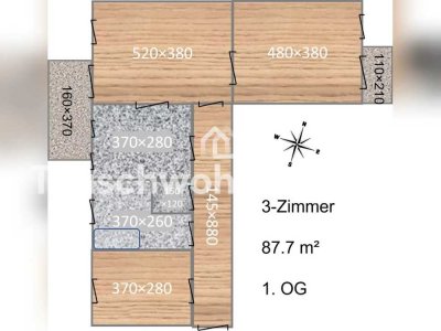 Tauschwohnung: Schöne 3-Zimmer-Altbauwohnung in P-West