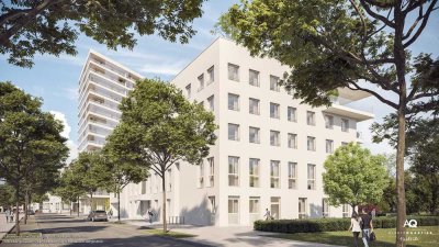 4-Zi-Whg. mit 2 großzügigen Tageslichtbädern, davon 1 en suite und Balkon zum Park