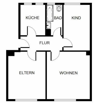 3-Zimmer-Wohnung in Gelsenkirchen Scholven