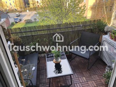 Tauschwohnung: 2-Raum Wohnung mit großem Balkon mit Einbauküche