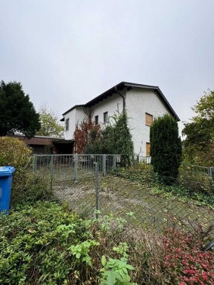 DARMSTADT-MÜHLTAL: Sanierungsbedürftiges Einfamilienhaus mit ca. 250 m² + BAURESERVE ca. 450 m² !!