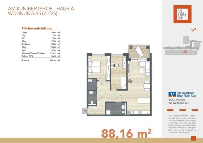 Alfter KFW 40 - 3-Zimmer Wohnung