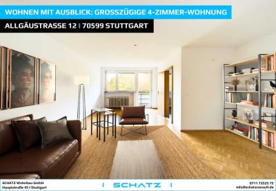 � Wohnen mit Ausblick: Großzügige 4-Zimmer-Wohnung mit TG-Platz