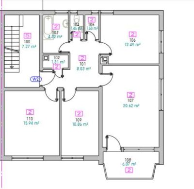 Vollständig renovierte 3-Raum-Wohnung mit Balkon