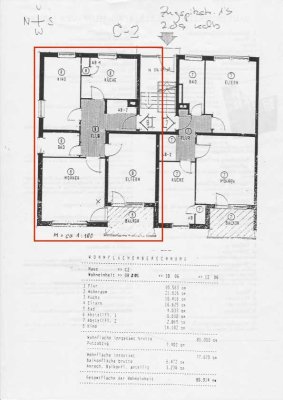 3-Zimmer-Wohnung, 2. OG, 81 qm, mit Balkon und Tiefgaragenstellplatz