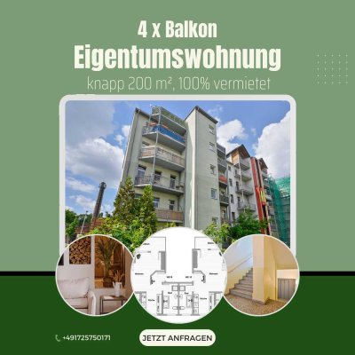 **SUPER ANGEBOT** 4 vermietete Eigentumswohnungen in Chemnitz zum Kauf - *BALKON* *ECHTHOLZPARKETT*
